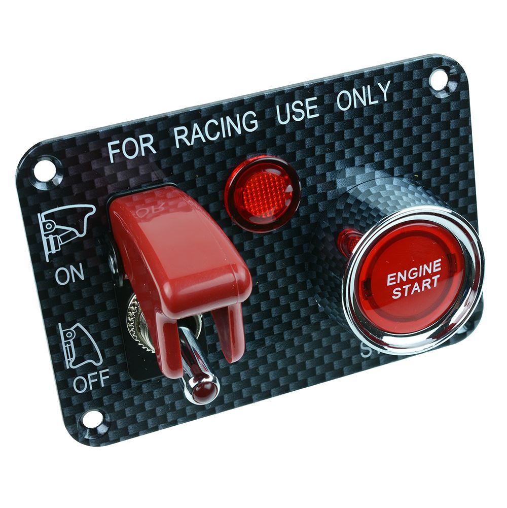 Red Automotive Control Panel Start Switch 12V DC R18-Q1A-23B423L3R17100L