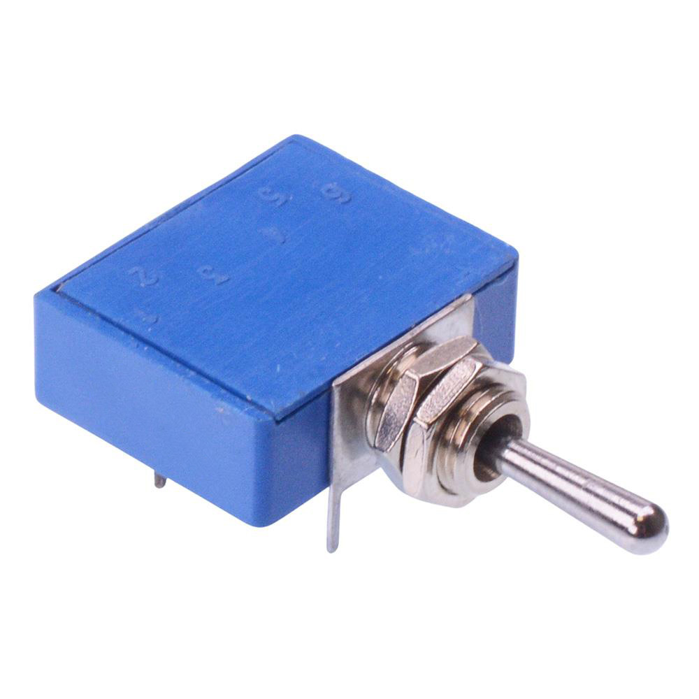 21147NA (On)-Off-(On) Momentary Low Profile PCB Toggle Switch DPDT 4A 30VDC
