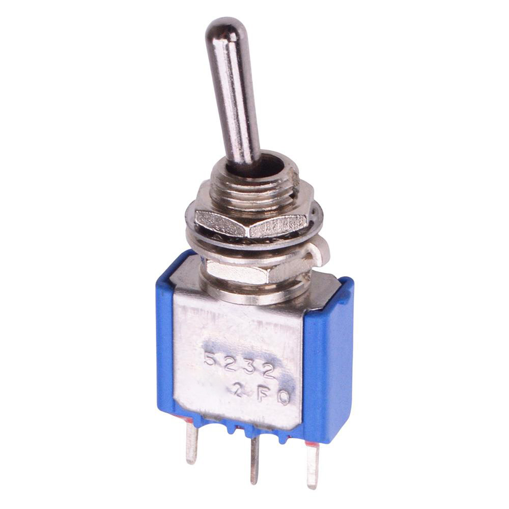 5232A On-(On) Momentary 6.35mm Miniature Toggle Switch SPDT 4A 30VDC