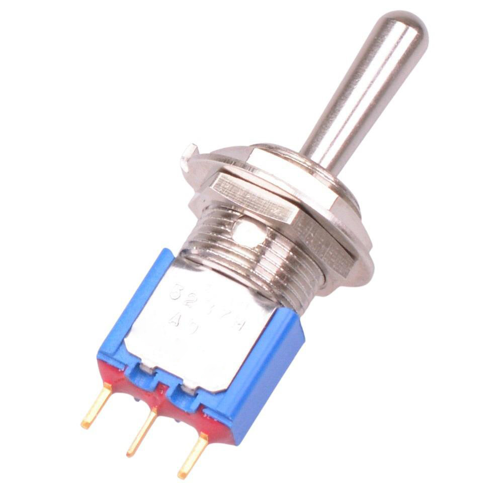 5237MADB  (On)-Off-(On) Momentary 12mm Miniature Toggle Switch SPDT