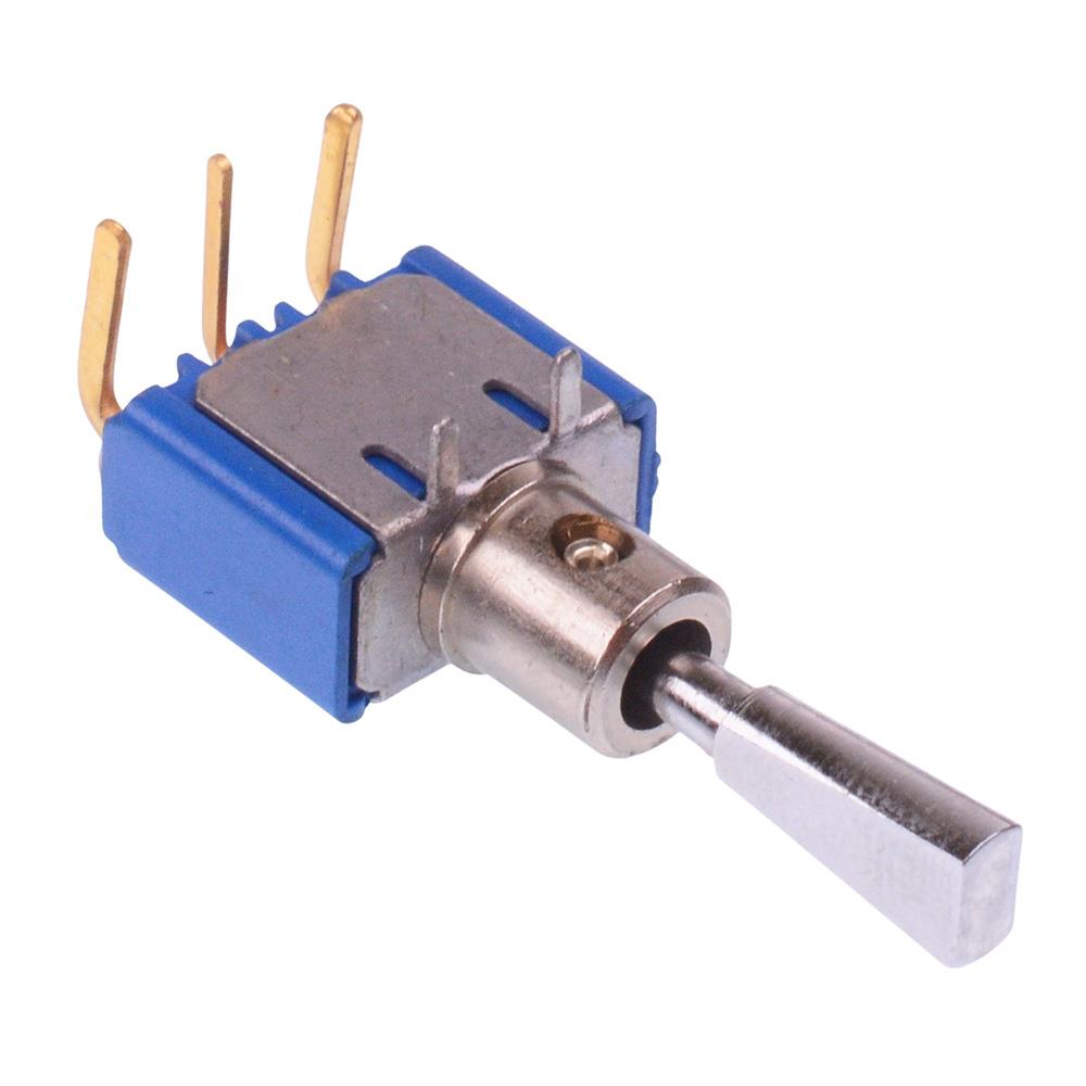 5237WCDB9X404 (On)-Off-(On) Momentary Miniature PCB Toggle Switch SPDT