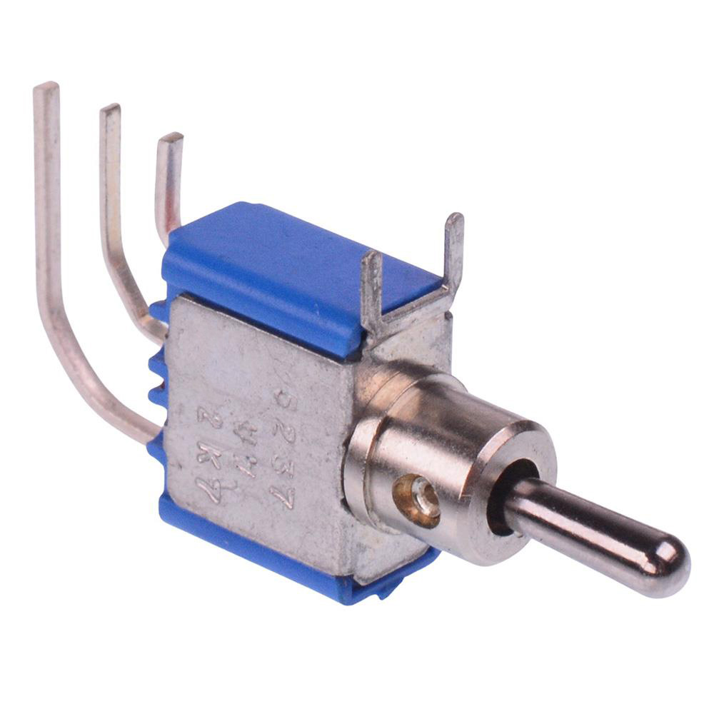 5237WWAB16 (On)-Off-(On) Momentary Miniature PCB Toggle Switch SPDT 4A 30VDC