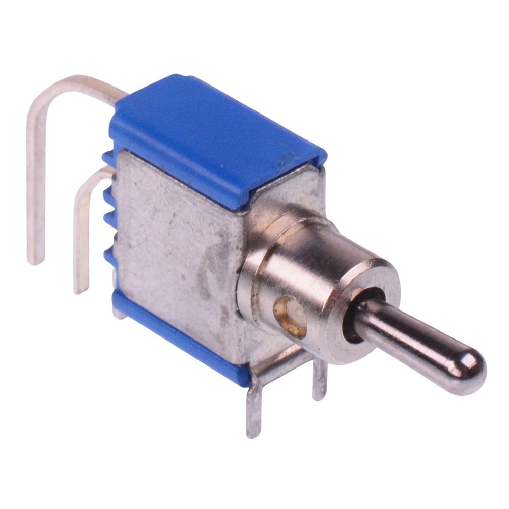 5237WWAB16 (On)-Off-(On) Momentary Miniature PCB Toggle Switch SPDT 4A 30VDC