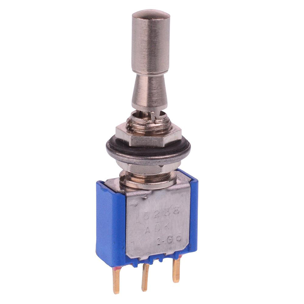 5238ADKB8V On-Off-(On) Momentary Locking 6.35mm Miniature Toggle Switch SPDT 4A 30VDC