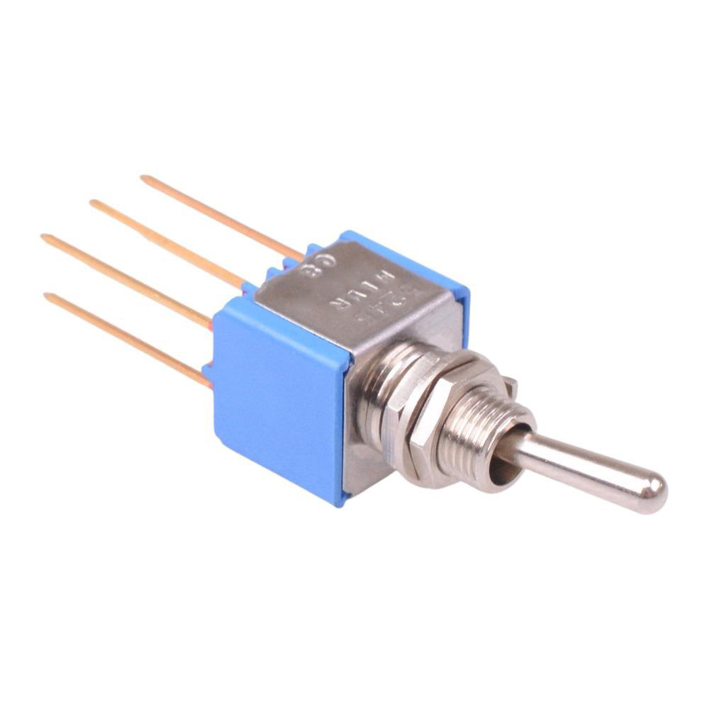 5246MIWRCDB On-On Vertical PCB Miniature Toggle Switch DPDT