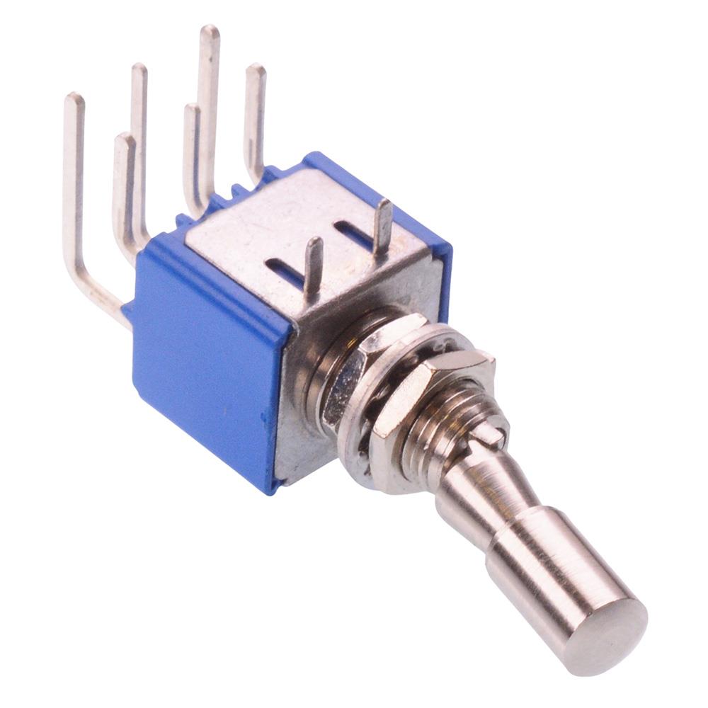 5246WA2VX386 On-On Locking 6.35mm Miniature Toggle Switch DPDT 4A 30VDC