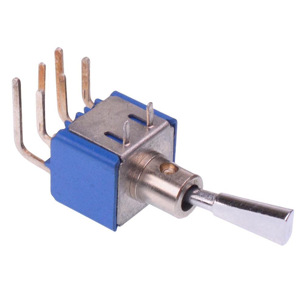 5246WA9 On-On Miniature PCB Toggle Switch DPDT 4A 30VDC