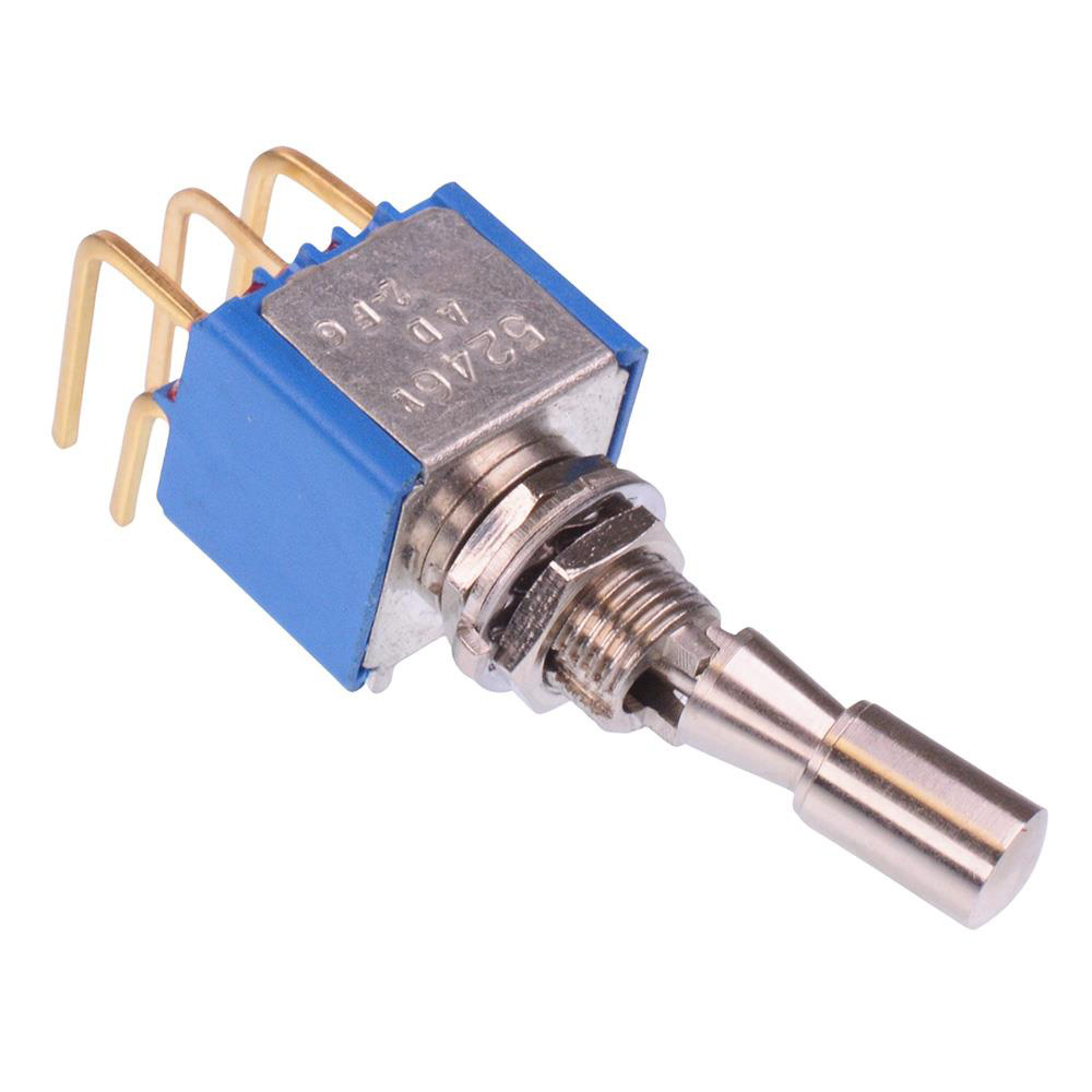 5246WADB-2VX386 On-On Locking 6.35mm Miniature Toggle Switch DPDT 4A 30VDC
