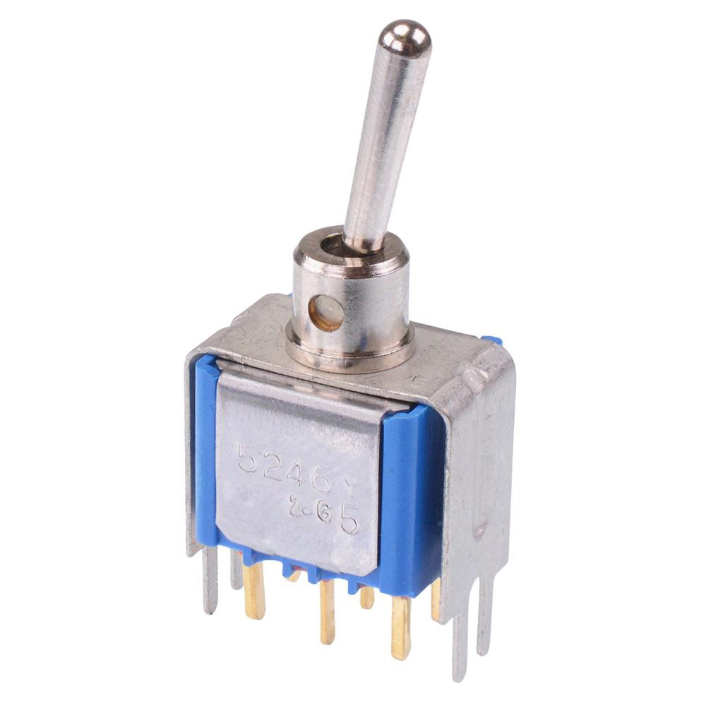 5246YCDB On-On Miniature PCB Toggle Switch DPDT