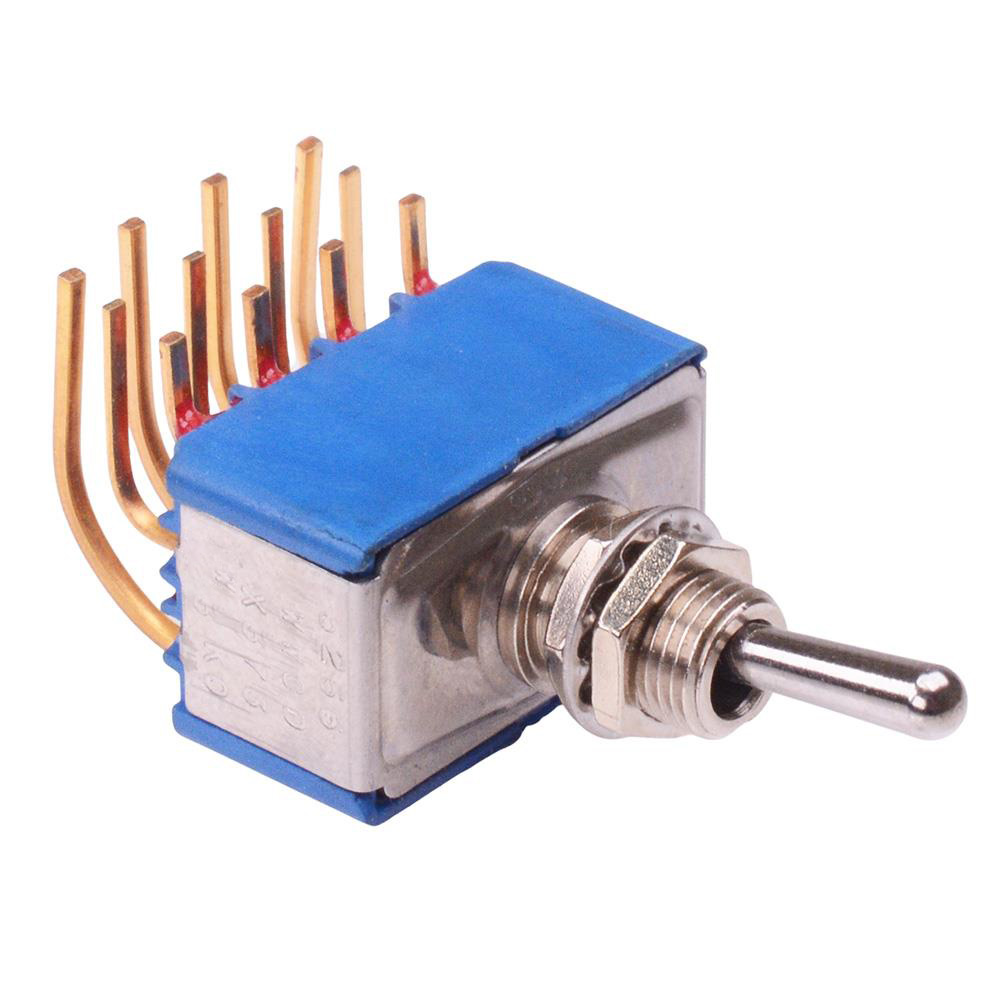 5266WWCDBX373 On-On 6.35mm Miniature Toggle Switch 4PDT