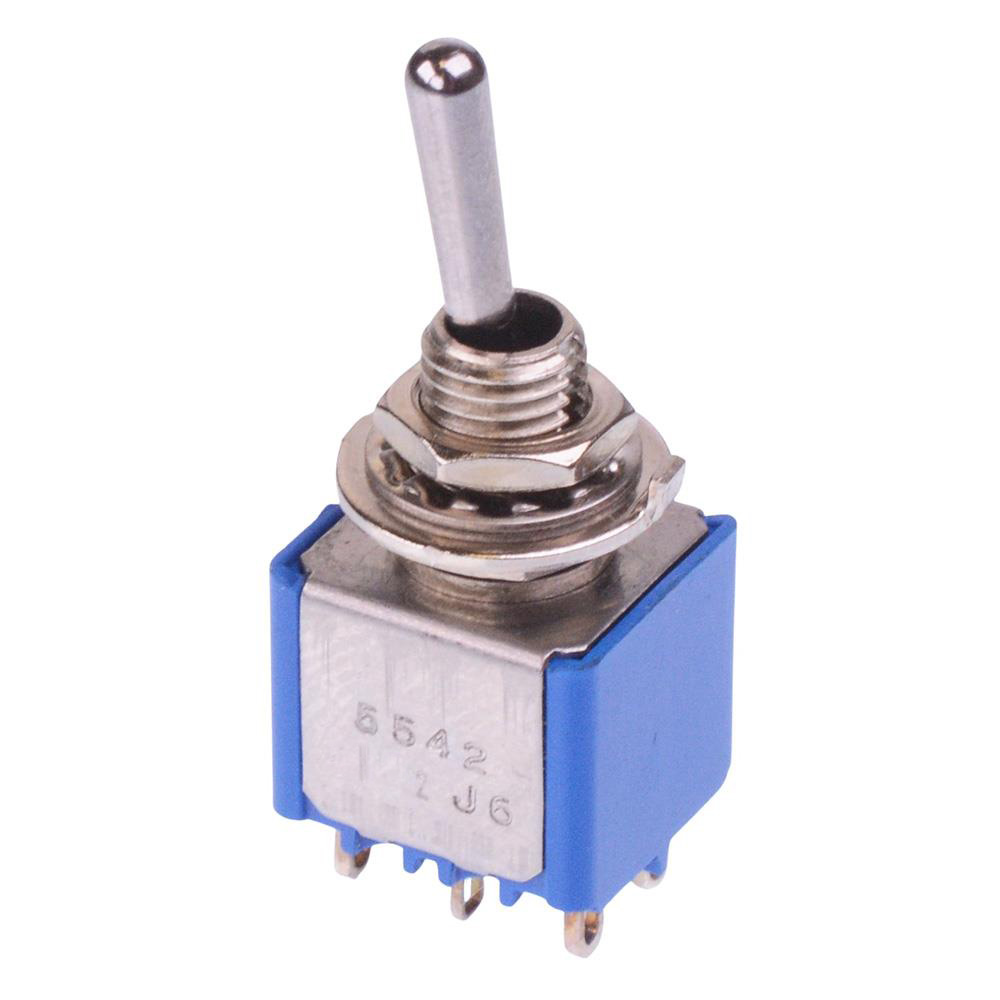 5542A On-(On) Momentary 6mm Miniature Toggle Switch DPDT 4A 30VDC