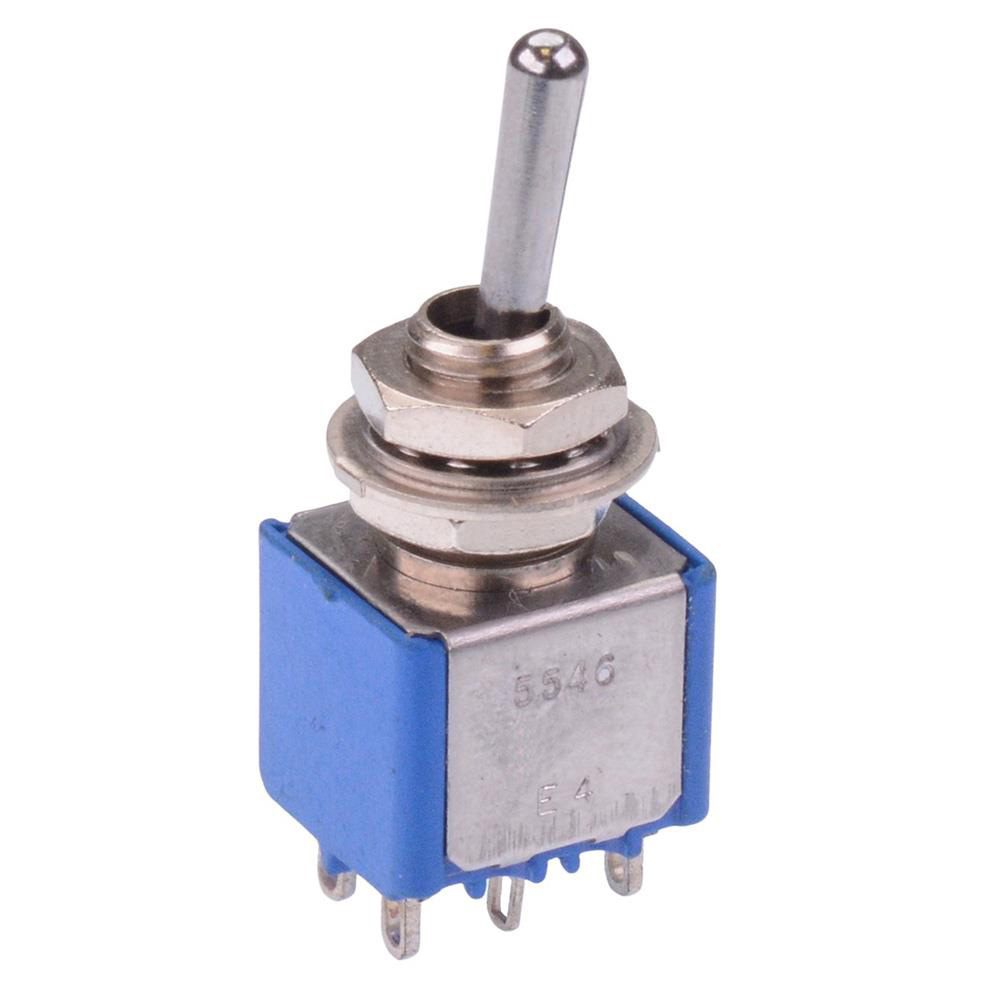 5546A On-On 6.35mm Miniature Toggle Switch DPDT 4A 30VDC