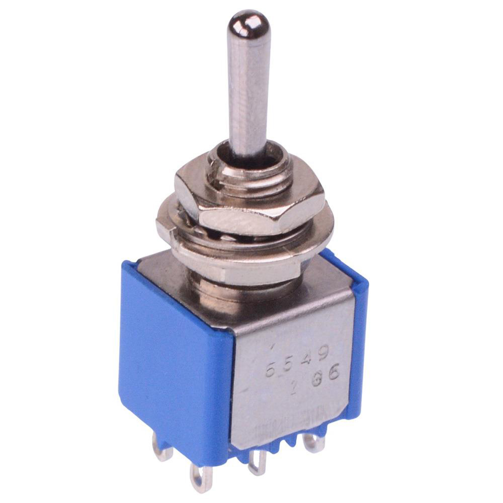 5549A On-Off-On 6.35mm Miniature Toggle Switch DPDT 4A 30VDC