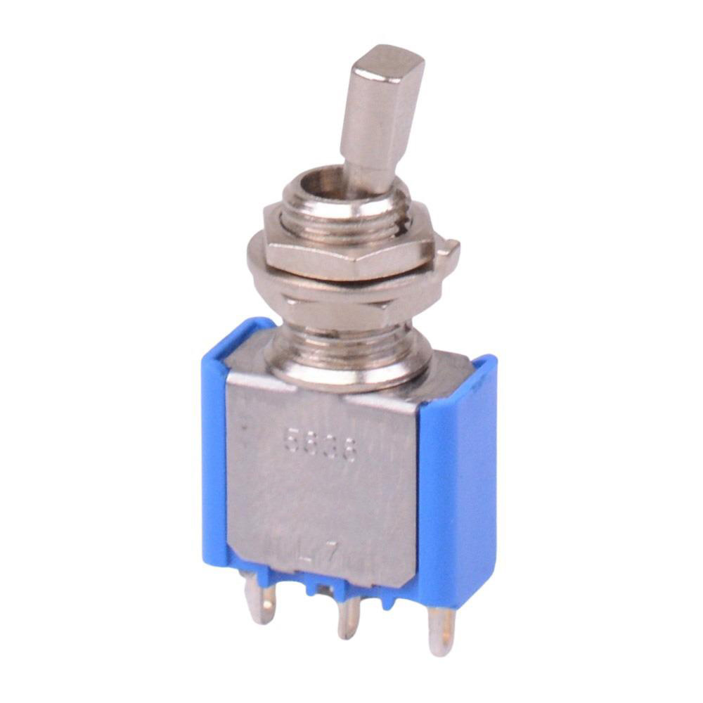 5636A-12 Short Flat Lever On-On Miniature Toggle Switch SPDT