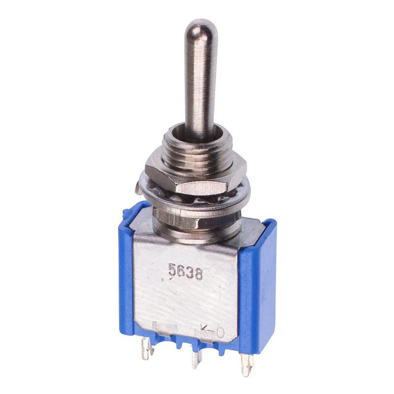 5638A On-Off-(On) Momentary 6.35mm Miniature Toggle Switch SPDT 4A 30VDC