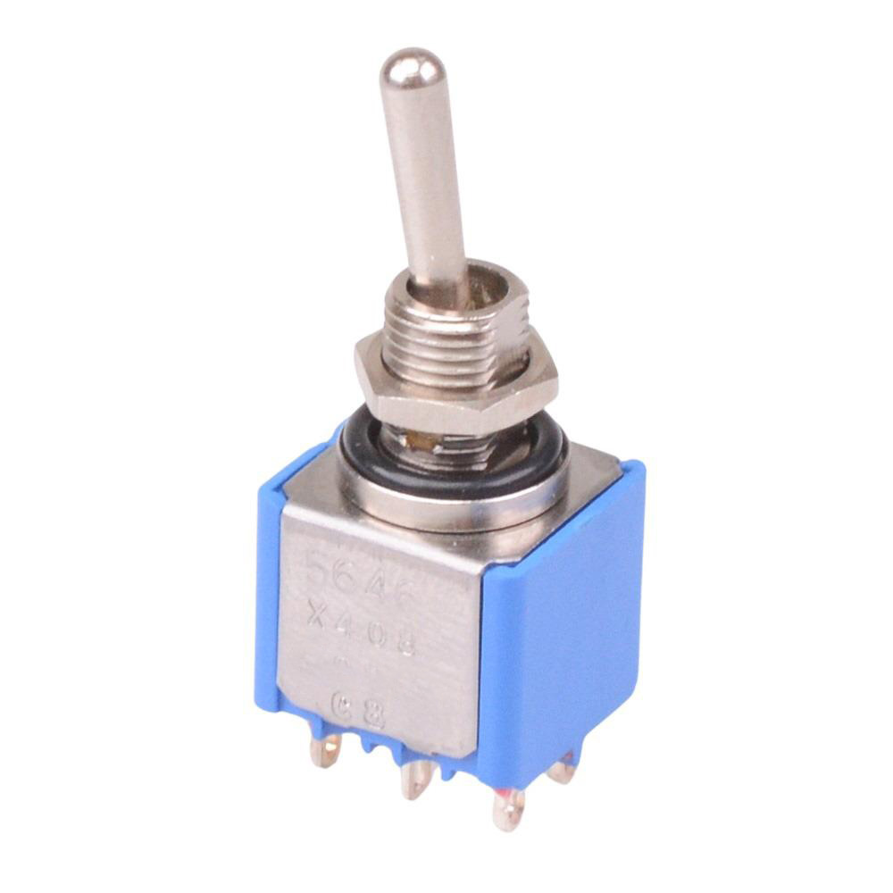 5646ABX408 On-On Miniature Toggle Switch Sealed DPDT