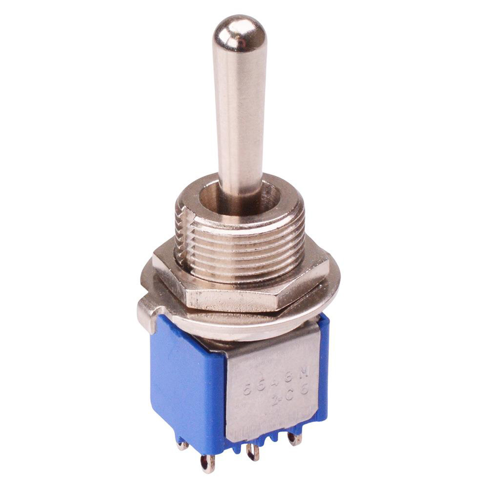 5648MA On-Off-(On) Momentary 11.9mm Miniature Toggle Switch DPDT 4A 30VDC