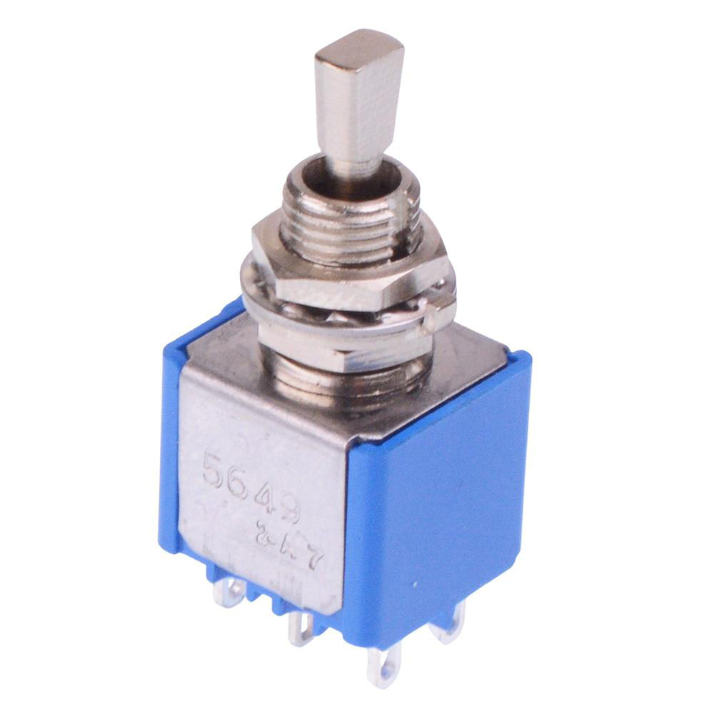 5649A-12 On-Off-On 6.35mm Miniature Toggle Switch DPDT 4A 30VDC