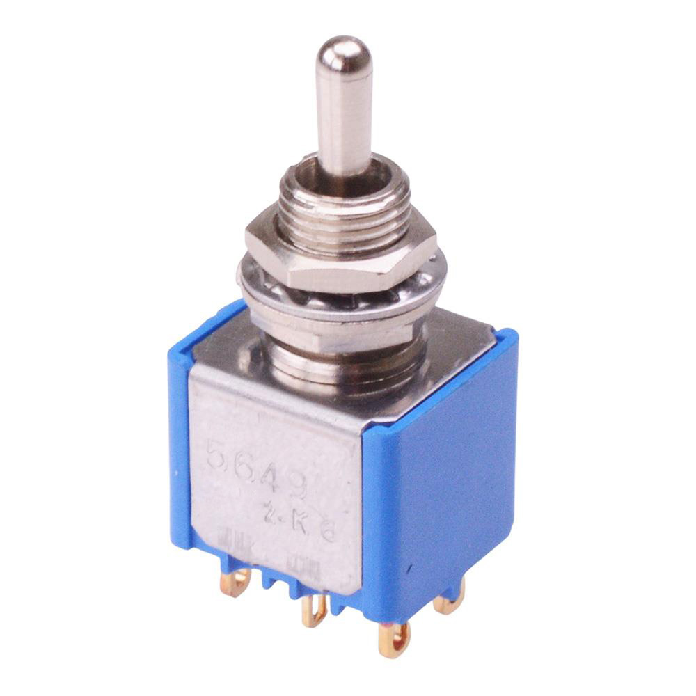 5649CDB-17 On-Off-On 6.35mm Miniature Toggle Switch DPDT