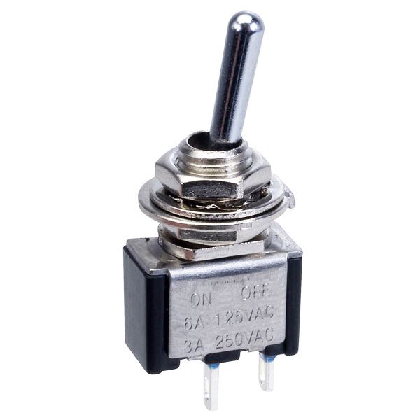 Miniature On-Off Toggle Switch SPST TA101A1