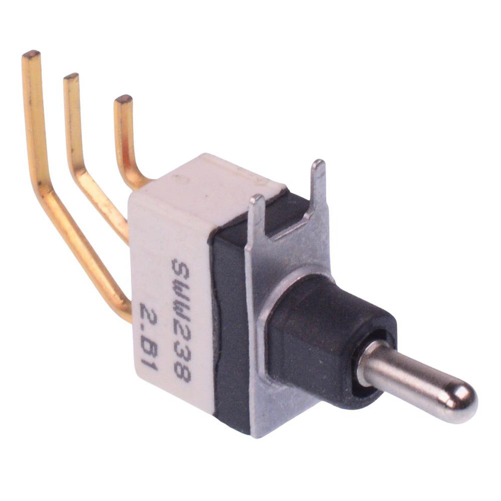 SWW238CTCD-7 On-Off-(On) Momentary Washable PCB Miniature Toggle Switch SPDT 0.4A 20V