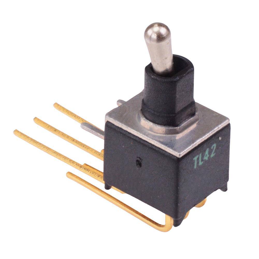 TL42W005008 On-(On) Momentary Subminiature Washable PCB Toggle Switch DPDT