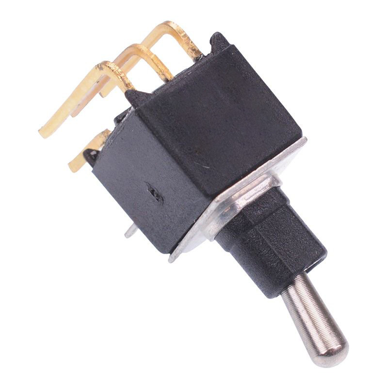 TL46W005000 On-On Sub-Miniature Right Angle Horizontal PCB Toggle Switch DPDT