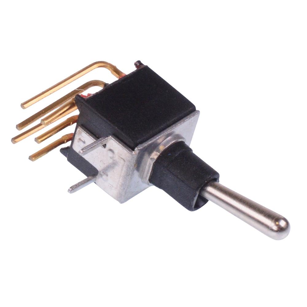 TL46W005400 On-On Subminiature Washable PCB Toggle Switch DPDT
