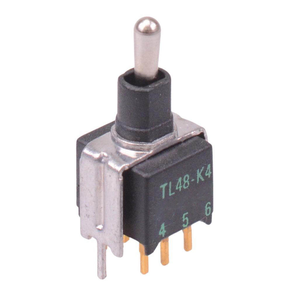 TL48Y0050 On-Off-(On) Momentary Subminiature Washable PCB Bracket Toggle Switch DPDT
