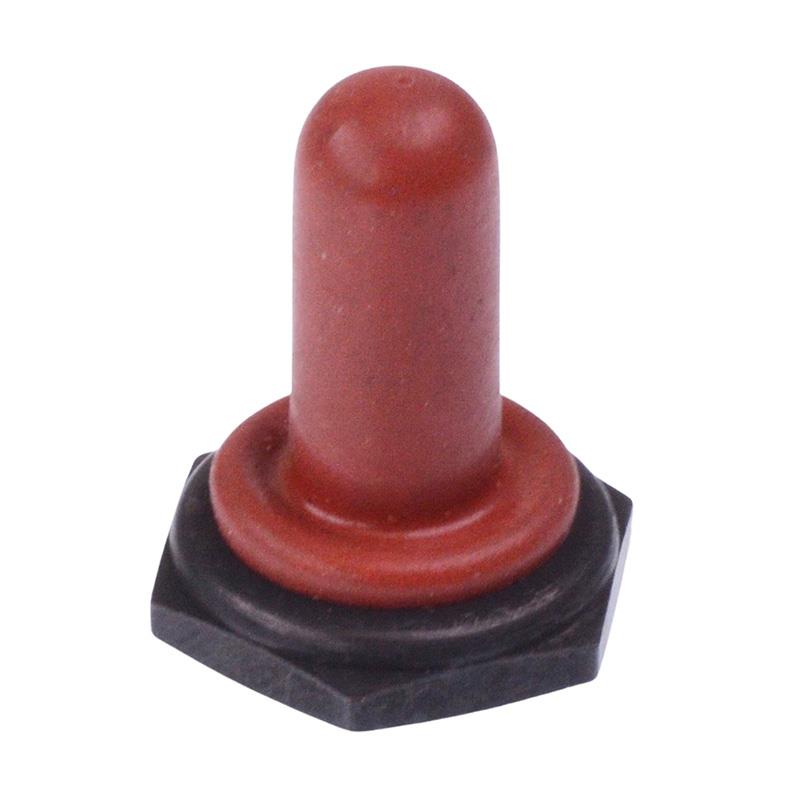 U1567-6 Red Sealing Boot for 12mm Toggle Switches