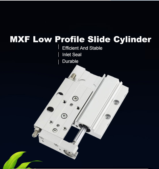 High Quality Low Profile Anti Corrosion Air Double Acting MXF Slide Pneumatic Cylinder